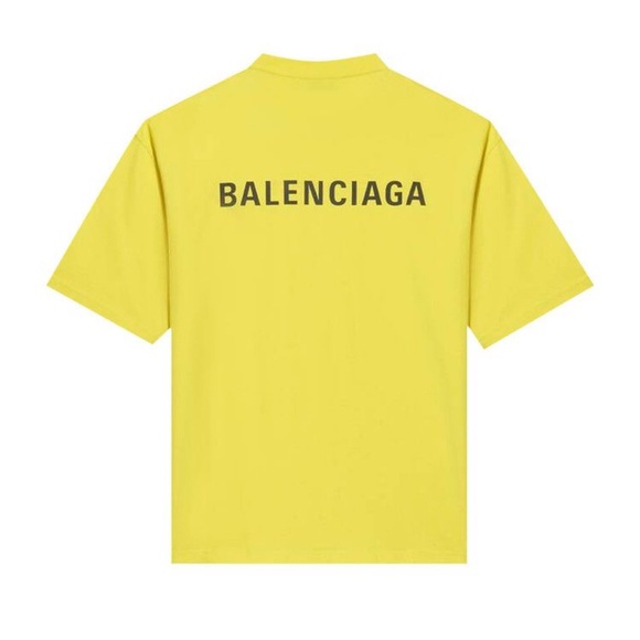 Balenciaga Medium Fit T-Shirt 'Yellow' size L - Picture 2 of 10